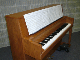 Upright Piano After Image - With Extra Wide Music Stand
